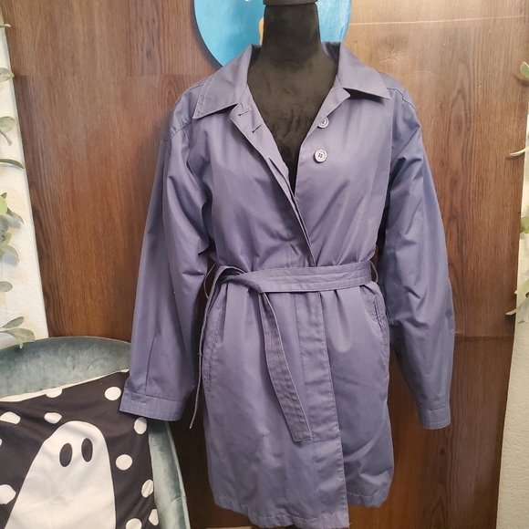 Vintage London Fog Periwinkle "car coat" - Picture 2 of 15